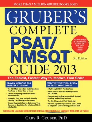 cover image of Gruber's Complete PSAT/NMSQT Guide 2013